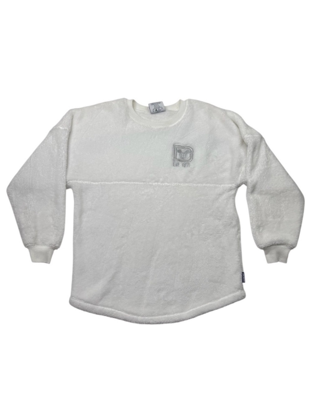 Disney Parks Spirit Jersey Sherpa Fleece Pullover XS White Walt Disney World